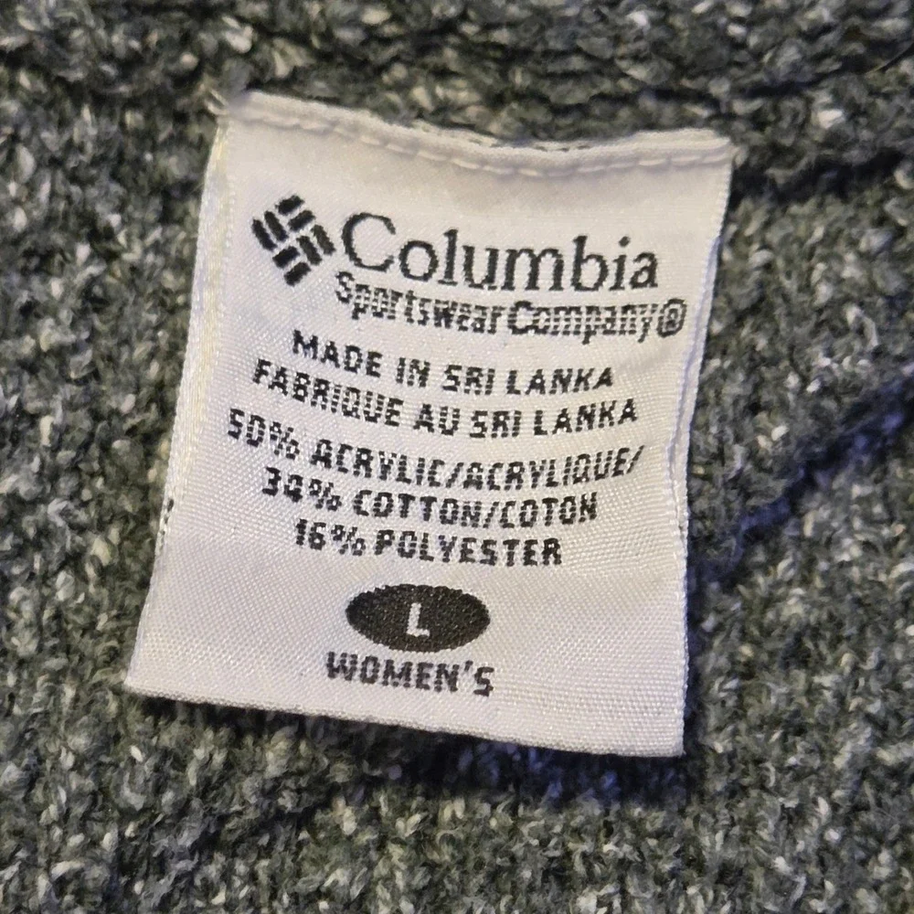 Columbia‎ Long Sleeve Gray Textured Knit Sweater Women's Size Large